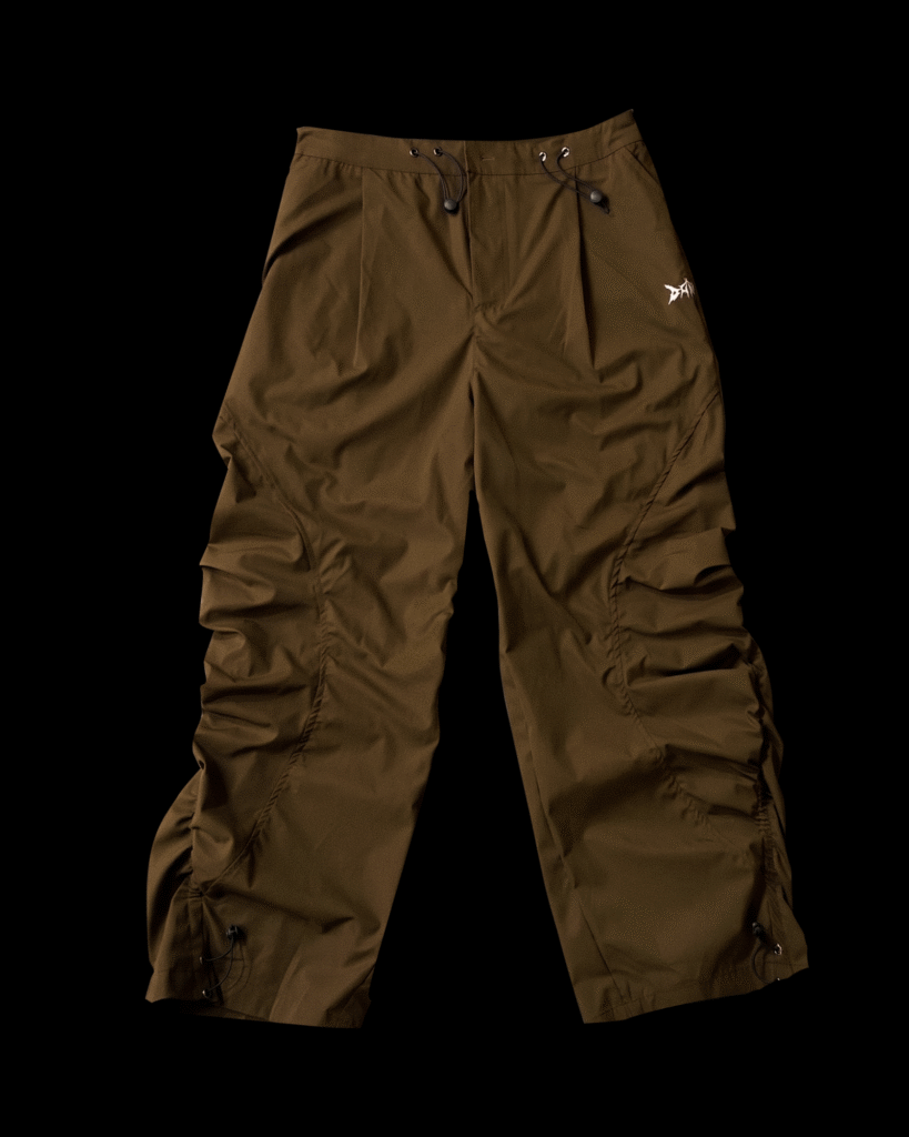 Brown Parachute Pants